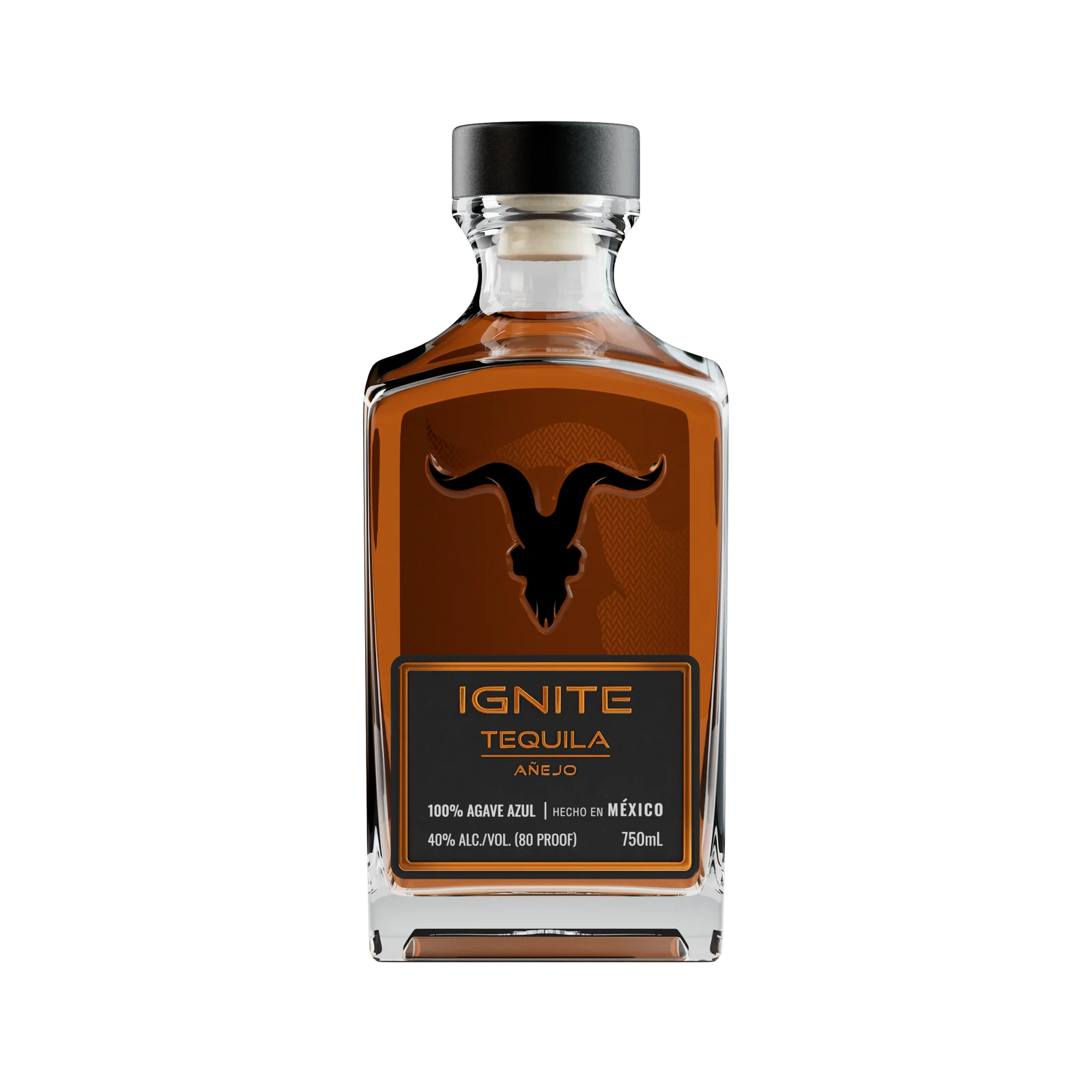 IGNITE Tequila Añejo, bottle