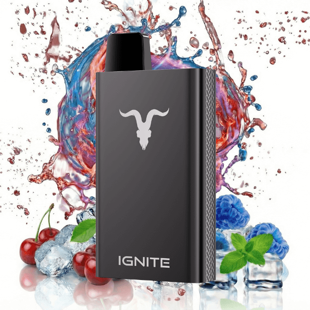 IGNITE P15 Duo Blue Razz Lemonade and Cherry Ice with splash