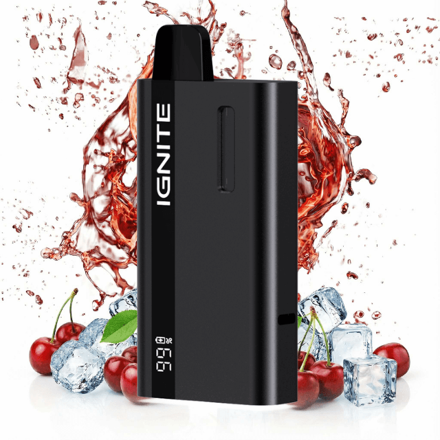 IGNITE P45 Plus Cherry Ice with cherries and ice cubes